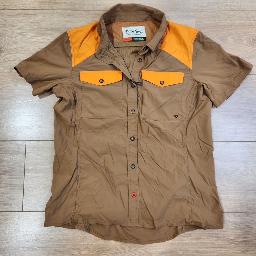 Duck Camp Midland Lightweight Shirt Womens Medium Button Up Outdoor Hunting